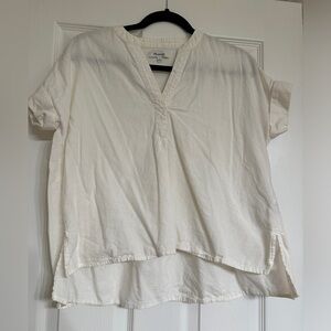 Madewell Off-White Short Sleeve Top